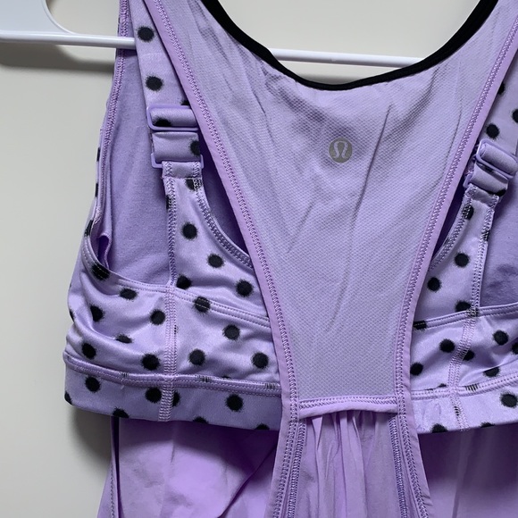 Lululemon Lilac Run For Your Money Tank w/Bra sz 6 - Picture 11 of 12
